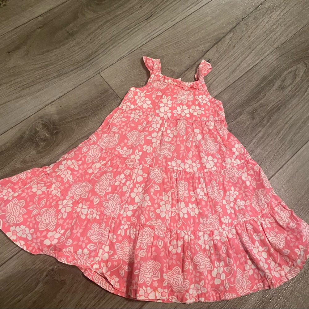 OshKosh B'gosh Coral and White Floral Dress
